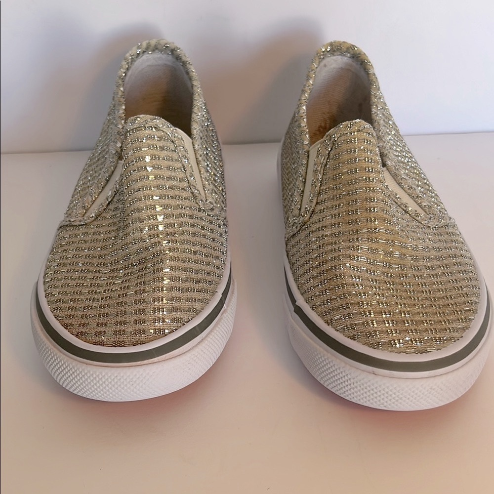 US SPORTS Bedazzled Slip on‎ Canvas Loafers Kids 12